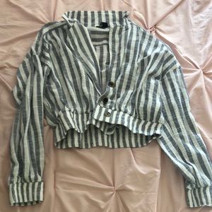 Striped sailing jacket